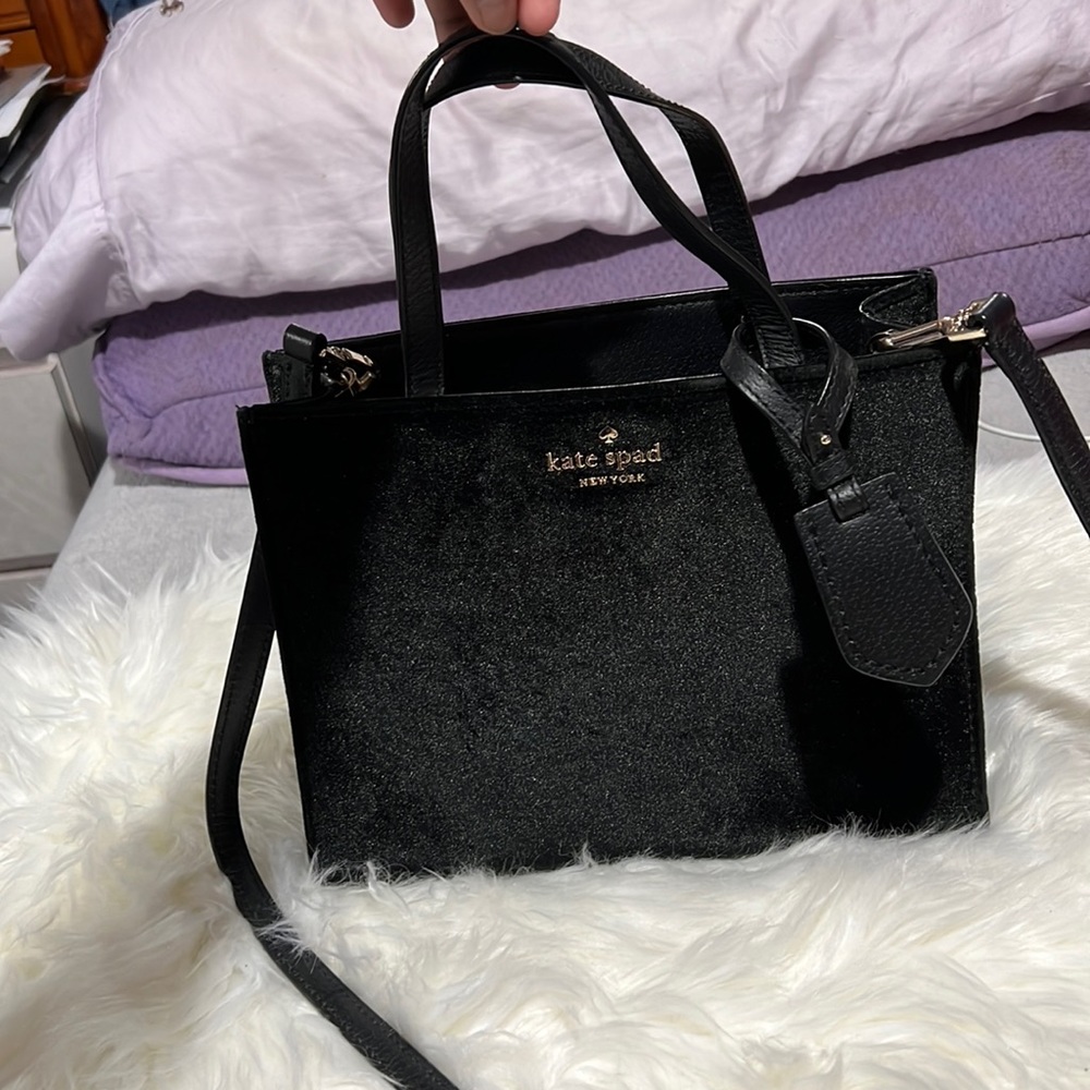 Kate spade velvet satchel